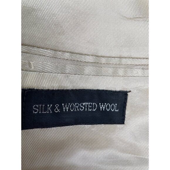 Gianfranco Ruffini Italy Mens Tan Blazer Silk/Wool Sports Coat Size 42R SKU 4686 - Picture 5 of 8